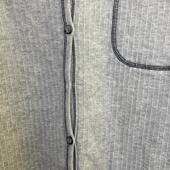 Women’s Medium cotton espirit lined grey button down long sleeve thermal - Picture 7 of 7